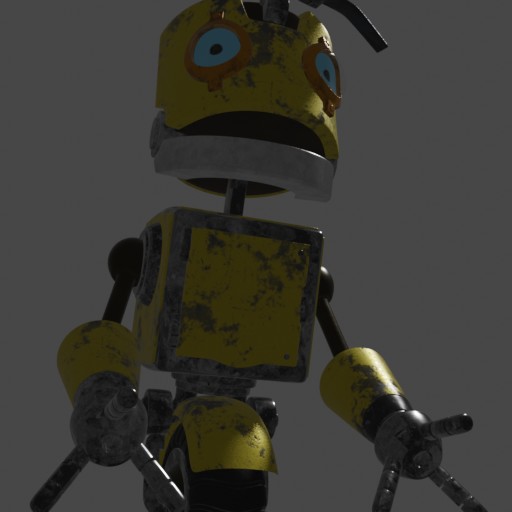 Robot Picture, blenderkit library model