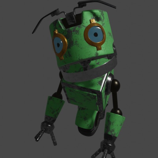 Robot Picture, blenderkit library model