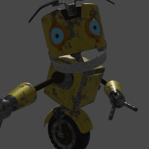 Robot Picture, blenderkit library model
